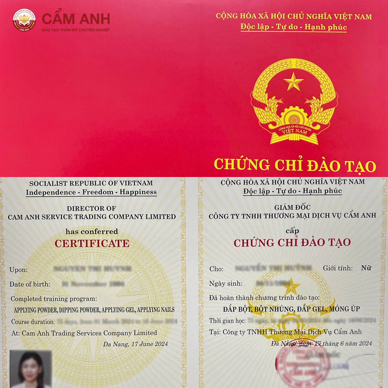Vì Sao Nên Học Chân Tay Nước, Đắp Bột, Đắp Gel, Bột Nhúng, Móng Úp Tại Cẩm Anh